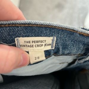 Madewell Perfect Vintage Crop Jean